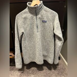 Patagonia Women's Better Sweater 1/4-Zip Fleece - Women’s Size M Birch White